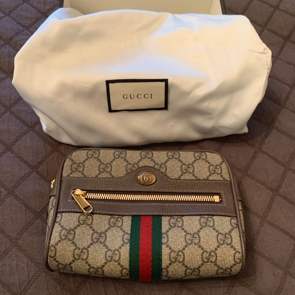 Ophidia GG Supreme Canvas Belt Bag